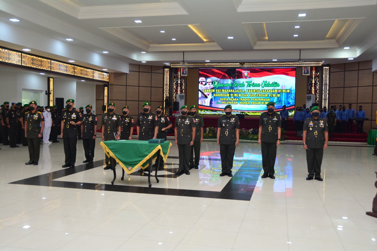 Sertijab Pejabat Kodam, Pangdam VI/Mlw: Ini Bagian Dari Tour Of Duty dan Tour Of Area