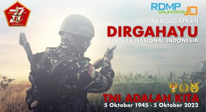 RDMP Balikpapan JO ucapan dirgahayu ke-77 TNI.