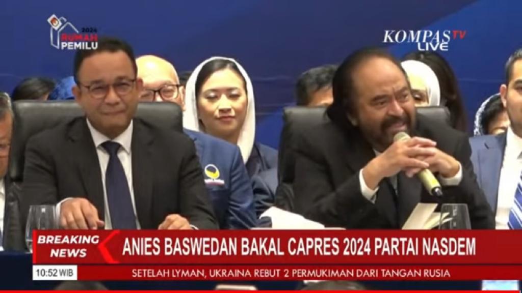 NasDem Resmi Usung Anies Baswedan Jadi Capres Pemilu 2024  