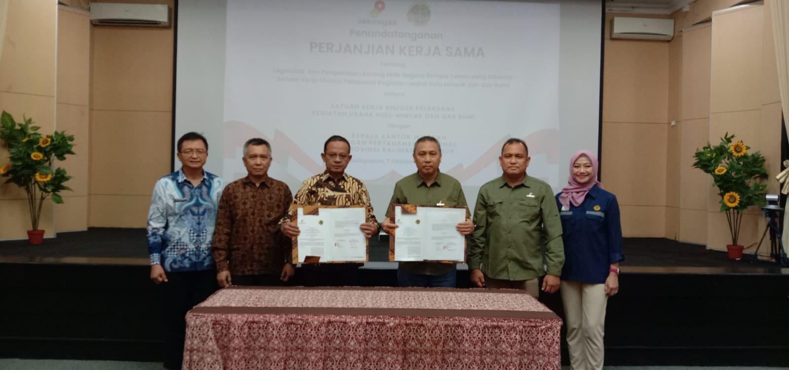 Perkuat Kerjasama Bidang Pertanahan, SKK Migas Tanda Tangani Kerjasama dengan Kanwil ATR/BPN Kaltim