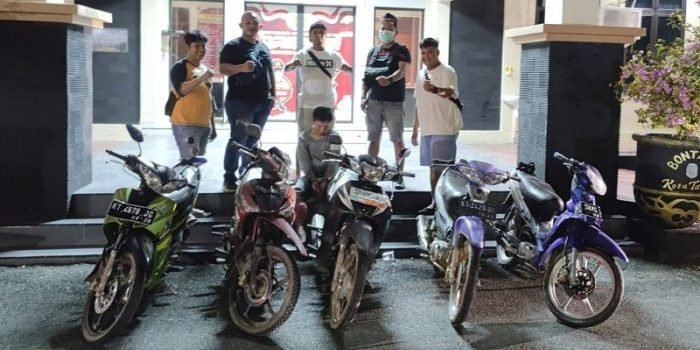 Tim Gabungan dari Tim Rajawali Sat reskrim Polres Bontang bersama, Unit Reskrim Polsek Bontang Utara dan Polsek Bontang Selatan Berhasil Ringkus Pelaku Curanmor di Jl. Pupuk Raya Kelurahan Belimbing Kecamatan Bontang Barat Kota Bontang Minggu (09/10/2022)