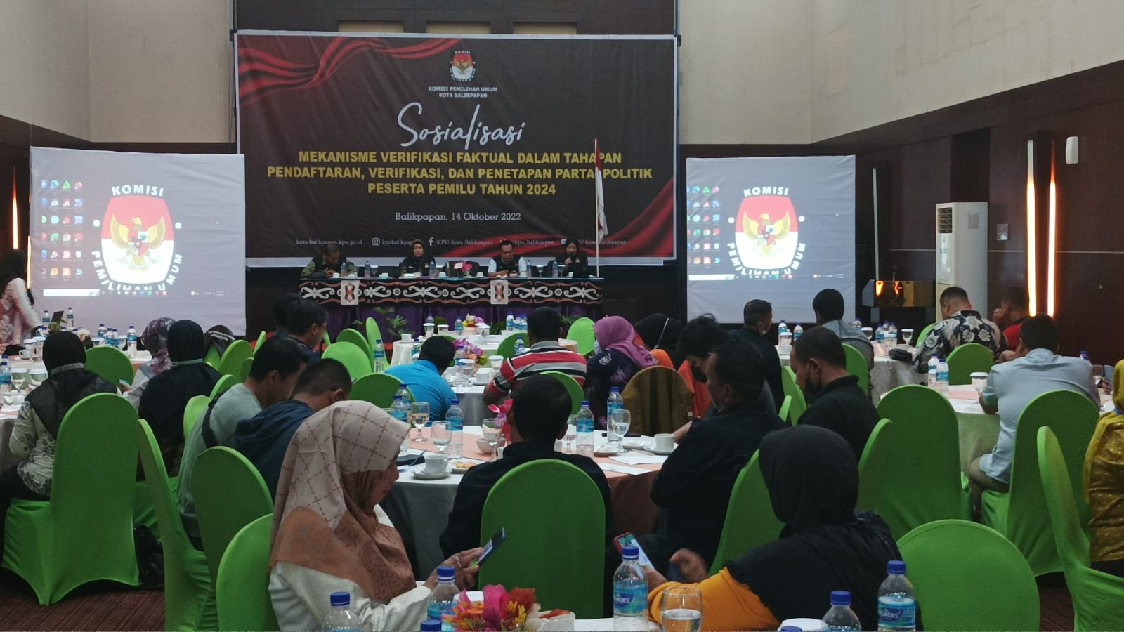 Jelang Pemilu 2024, KPU Balikpapan Gelar Sosialisasi Mekanisme Verifikasi Faktual Parpol   