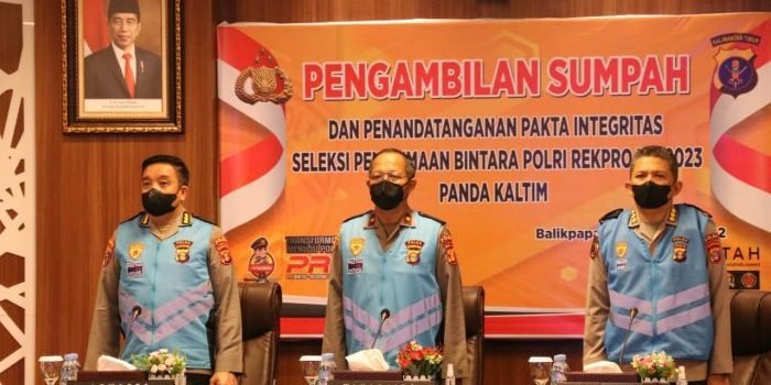 Pengambilan Sumpah dan Penandatanganan Pakta Integritas Bintara Proaktif Polri T.A 2023  