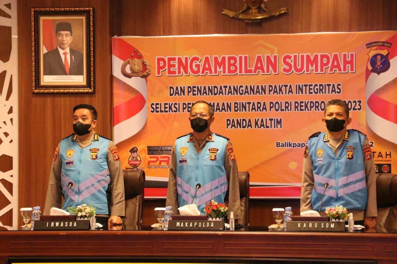 Pengambilan Sumpah dan Penandatanganan Pakta Integritas Bintara Proaktif Polri T.A 2023  