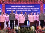 Pelaksanaan Hari Kesatuan Gerak Bhayangkari (HKGB) di Balikpapan, Kalimantan Timur berjalan penuh khidmat. Rabu (19/10/22).