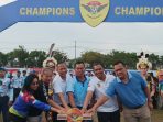 Turnamen Danlanud Cup XXV resmi ditutup, di Lapangan Bima Sakti, Lanud Dhomber Balikpapan, Minggu (30/20/2022) sore. Foto: BorneoFlash.com/Niken Sulastri.
