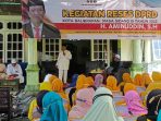 Kegiatan reses masa sidang III tahun 2022 yang digelar Anggota DPRD Balikpapan Aminuddin, di kediamannya Gang Pelita Kelurahan Sumber Rejo Kecamatan Balikpapan Tengah, pada hari Selasa (1/11/2022) siang. (Foto:BorneoFlash.com/Niken).