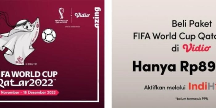 Lebih Seru! Nonton FIFA World Cup Qatar 2022 dari Vidio di IndiHome TV