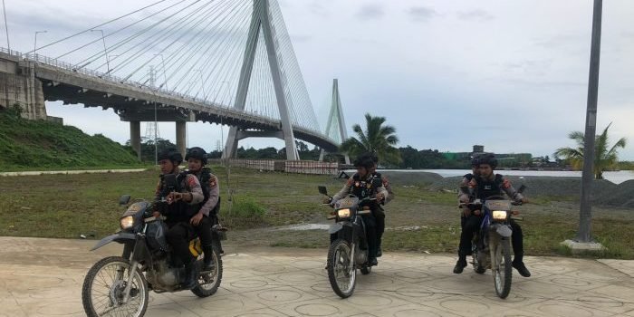Kawal Pembangunan IKN Nusantara Satgas Ops Nusantara Mahakam Gelar Patroli di Jalan Tol Pulau Balang