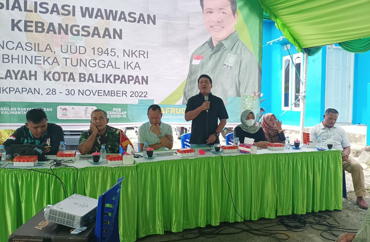 Perkuat Nilai-Nilai Kebangsaan, Syafruddin Gelar Sosialisasi Kepada Warga Gunung Samarinda&nbsp;