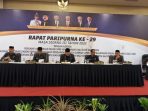 Rapat paripurna ke 29 DPRD Balikpapan masa persidangan III tahun 2022, di Hotel Platinum Balikpapan, pada hari Selasa (29/11/2022). Foto: BorneoFlash.com/Niken Sulastri.