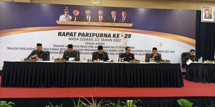 Rapat Paripurna Tetapkan APBD Kota Balikpapan Tahun 2023 Rp 3,4 Triliun