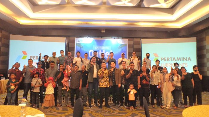 PT Pertamina Lubricants (PTPL) Sales Region VI Kalimantan Timur mengadakan Gathering Outlet di Mahakam Ballroom Swiss-Belhotel Balikpapan pada Rabu (30/11/2022). Foto: HO.