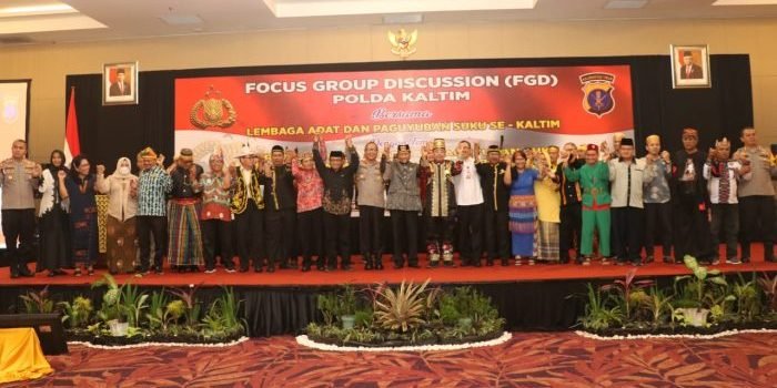 Dukung Tugas Polri Jaga Harkamtibmas, Polda Kaltim Gelar FGD dengan Lembaga Adat dan Paguyuban Suku