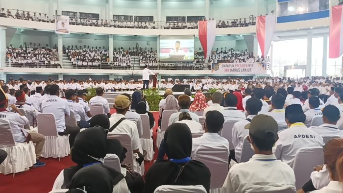 Rapat Koordinasi  Nasional (Rakornas) Desa Tahun 2022 berlangsung di Balikpapan Sport Convention Center (BSCC/DOME) Kota Balikpapan, pada hari Minggu (18/12/2022). Foto: BorneoFlash.com/Niken Sulastri.