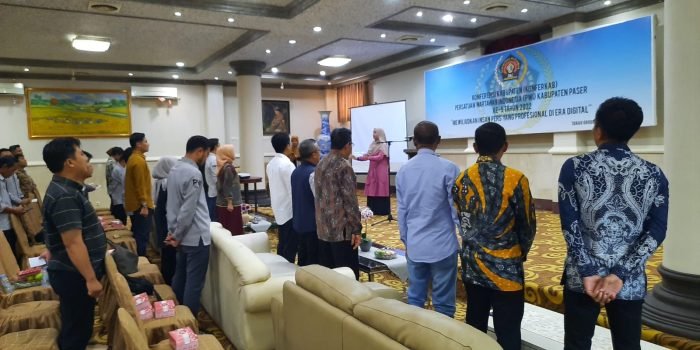 Konferensi Kabupaten (Konferkab) Persatuan Wartawan Indonesia (PWI) Kabupaten Paser ke-5 , Sabtu, (17/12/2022). Foto: BorneoFlash.com/Sarrassani.