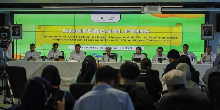 SKK Migas gelar konferensi pers terkait kinerja tahun 2022 dan target tahun 2023, di Jakarta pada hari Rabu, (18/1/2023). Foto: HO/SKK Migas.