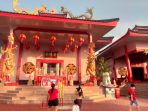 Perayaan Tahun Baru Cina di Klenteng Setya Dharma atau Guang De Miao Balikpapan, pada hari Minggu (22/1/2023). Foto: BorneoFlash.com/Niken Sulastri.