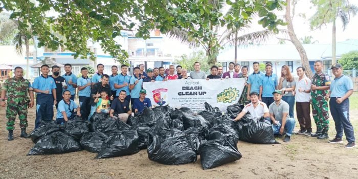 Peringati Bulan K3 Nasional, PT KRN Lakukan Bersih-Bersih Pantai di Pangkalan TNI AU Lanud Dhomber