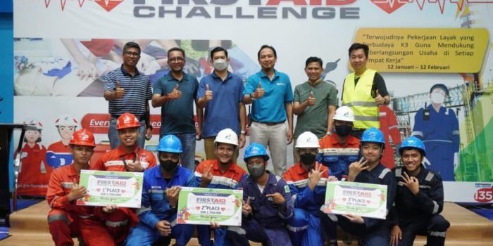 Uji Ketangkasan Pekerja Hadapi Keadaan Darurat, KPI Unit Balikpapan Gelar Lomba First Aider Bulan K3
