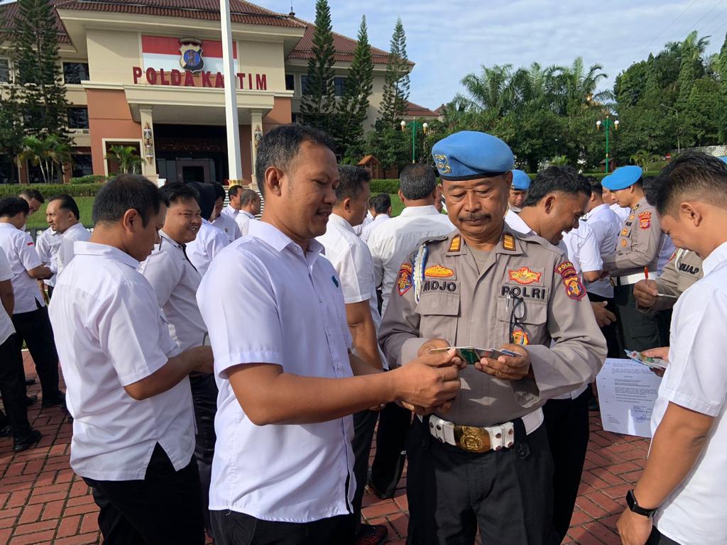 Subbid Provos Polda Kaltim Melaksanakan Gaktiblin Kepada Personel Dit Intelkam