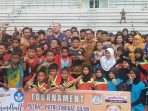 Peserta Turnamen Bola Tangan SDANSA Cup tingkat SD/MI Se Kalimantan Timur, Lapangan Tennis Indoor Balikpapan, pada hari Senin (13/2/2023). Foto: BorneoFlash.com/Niken Sulastri.