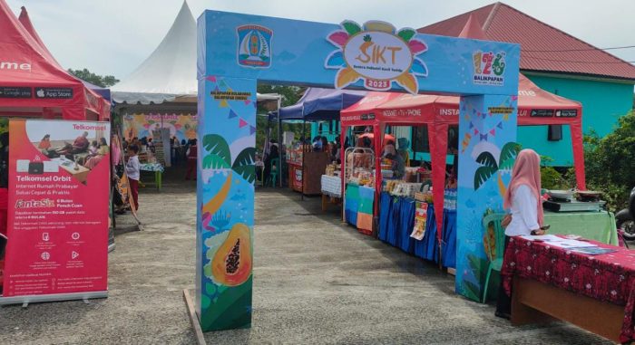 Festival Sentra Industri Kecil Teritip (SIKT) di Kelurahan Teritib, Balikpapan Timur, pada hari Rabu (15/2/2023). Foto: BorneoFlash.com/Niken Sulastri.