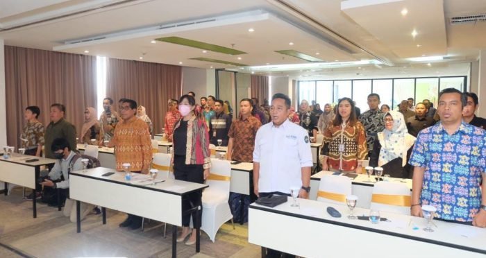 Rapat kerja bidang pengembangan ekonomi kreatif Kota Balikpapan, digelar di Hotel Max One Balikpapan, pada hari Kamis (16/2/2023). Foto: BorneoFlash.com/Niken Sulastri.