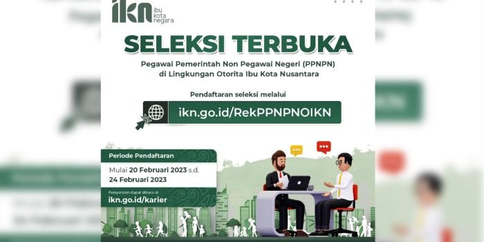 Otorita IKN Kembali Buka Lowongan Kerja di Berbagai Posisi, Berikut Syarat dan Cara Mendaftarnya