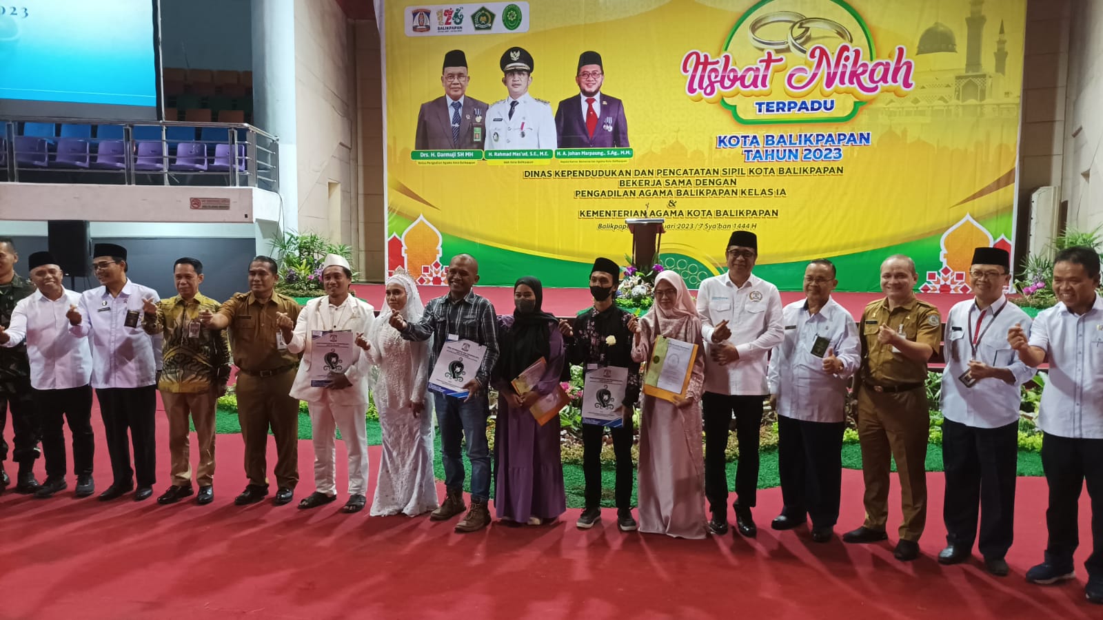 Pertama Kali Itsbat Nikah Terpadu di Gelar, 70 Pasangan Miliki Buku Nikah 