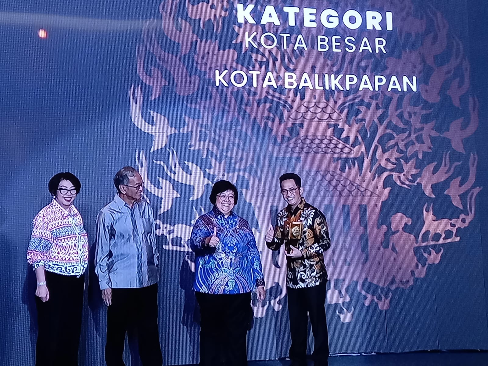 Hanya Kota Balikpapan Raih Penghargaan Adipura Kencana Kategori Kota Besar 