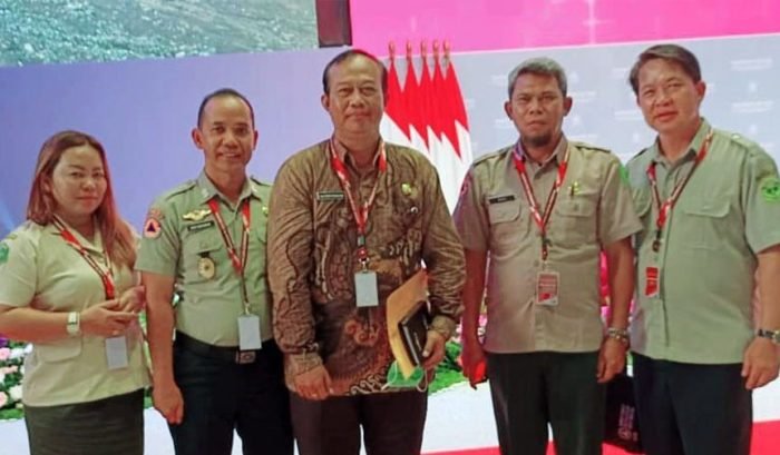Bupati Mahulu Bonifasius Belawan Geh, S.H.,M.E. diwakili oleh Asisten Bidang Pemerintah dan Kesejahteraan Rakyat (Asisten I) drg. Agustinus Teguh Santoso M.Adm,Kes., dan didampingi oleh Plt. Kepala Pelaksana Badan Penanggulangan Bencana Daerah (BPBD) Mahulu Agus Darmawan, S.Pd.,M.Si, Foto:BorneoFlash.com/Prokopim