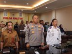 Polda Kaltim ikuti dialog publik Keterjangkauan Pangan, Kesiapan Sarana dan Prasarana Transportasi Publik Jelang Mudik Lebaran 2023 di Ruang Rapat Kapolda Kaltim. Foto: HO/Humas Polda Kaltim.