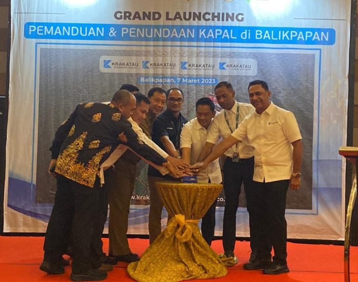 Grand launching pemanduan dan penundaan kapal, sekaligus meresmikan kantor PT KBS Group Balikpapan, di Ballroom Hotel Swissbell pada hari Selasa (7/3/2023). Foto: BorneoFlash.com/Niken Sulastri.