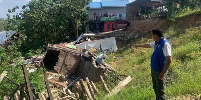 Ketua LPM Graha Indah Berharap Penanganan Longsor Jalan Sanga Buana Segera Dipercepat