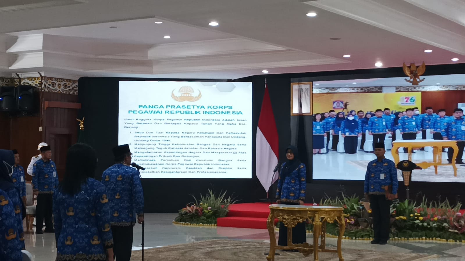 Sekda Provinsi Kaltim Lantik dan Kukuhkan Dewan Pengurus KORPRI Kota Balikpapan Tahun 2023-2028