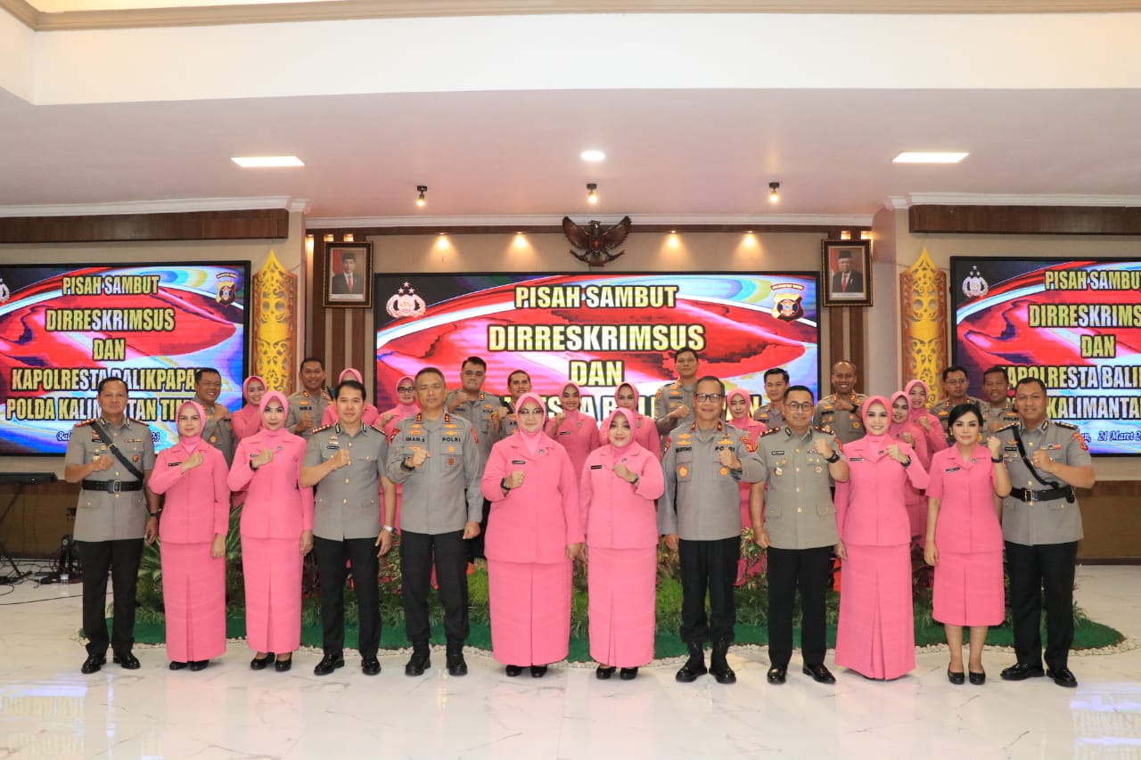 Pisah Sambut Dirreskrimsus Polda Kaltim dan Kapolresta Balikpapan