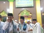 Wali Kota Balikpapan H Rahmad Mas'ud pada kegiatan Safari Ramadhan 1444 Hijriah di Masjid Qamarul Huda, pada hari Rabu (29/3/2023). Foto: BorneoFlash.com/Niken Sulastri.