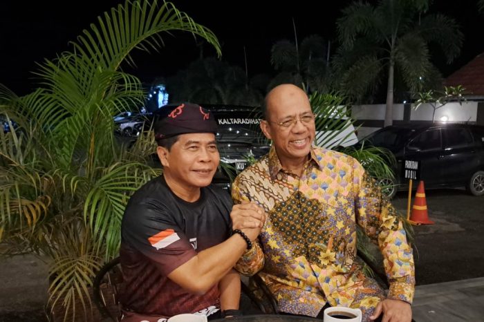 Zainal Paliwang Saat di temui Bersama TIM SKK Migas Kalsul membahas tentang Uji Kelayakan