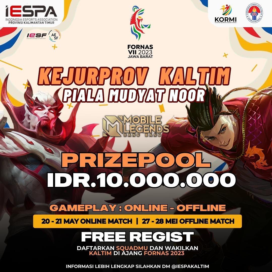 Poster Seleksi Kejurprov Nomor Cabang Mobile Legend. Foto: IESPA