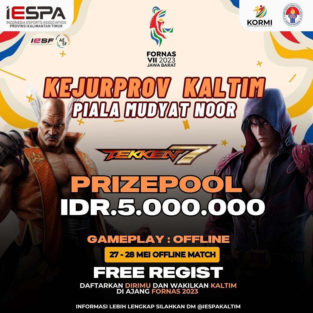 Poster Seleksi Kejurprov Nomor Cabang Tekken 7. Foto: IESPA