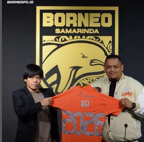Tim berjulukan Pesut Etam memperpanjang kontrak gelandang asal Jepang Kei Hirose hingga tiga musim ke depan atau sampai Juni 2026. Foto: HO/Borneofc.id