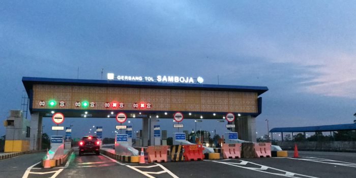 Tarif Tol Balikpapan-Samarinda (Balsam) Naik, Gerbang Tol Samboja. Foto: BorneoFlash.com/Ichwan.