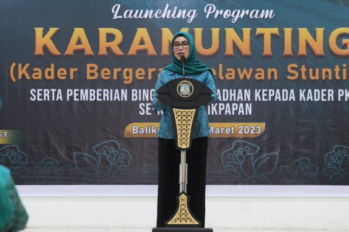 Ketua Tim Penggerak PKK Kota Balikpapan, Hj Nurlena Mas'ud. Foto: BorneoFlash.com/Niken Sulastri.