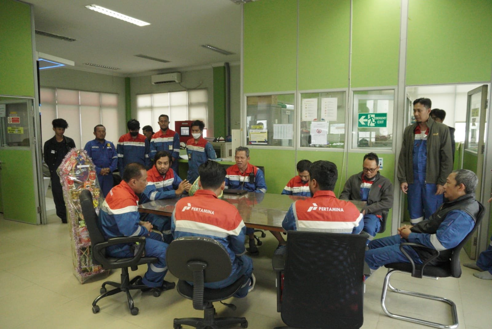 Setelah Salat Ied, Manajemen Kilang Pertamina Unit Balikpapan Lakukan Kunjungan ke Kilang