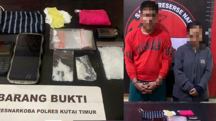Satresnarkoba Polres Kutim kembali berhasil mengungkap kasus tindak pidana narkoba jenis sabu. Foto: HO/Humas Polda Kaltim.