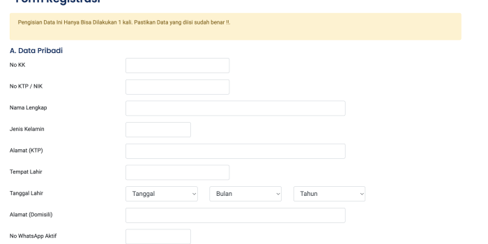 Formulir Pendaftaran Beasiswa Stimulan Pemkot Balikpapan Tahun 2023