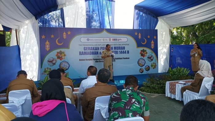 Gerakan Pangan Murah Ramadhan dan Idul Fitri 1444 Hijriah, di Kantor DP3 Kota Balikpapan, di Jalan Marsma Iswahyudi Kelurahan Gunung Bahagia, Kecamatan Balikpapan Selatan, Selasa (11/4/2023). Foto: BorneoFlash.com/Niken Sulastri.