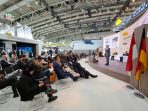 Deputi Bidang Pendanaan dan Investasi Otorita Ibu Kota Nusantara, Agung Wicaksono saat mengikuti seminar terbuka di Pavillion Indonesia Infinite Journey, Hall 2, Hannover Messe 2023, Jerman. Foto:HO OIKN