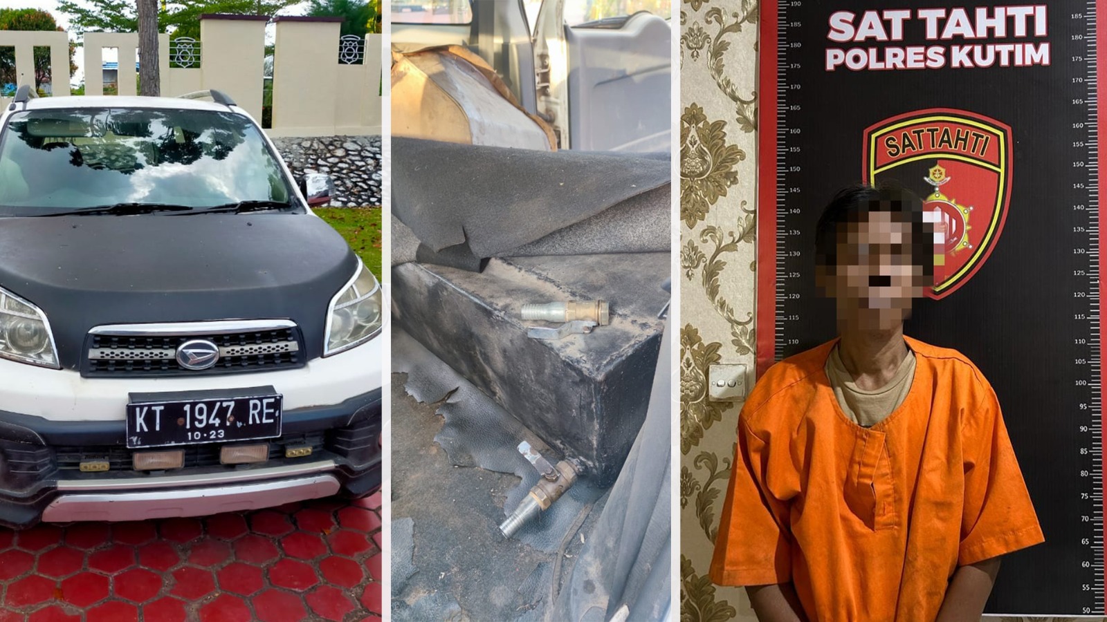 Polres Kutim Berhasil Amankan Pelaku Penimbunan BBM dengan Modus Modifikasi Tangki Mobil
